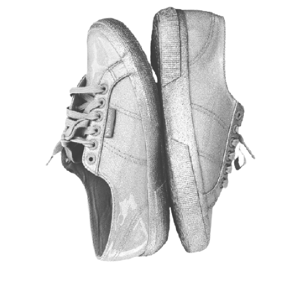 SUPERGA SILVER GLITTERY PATENT METALLIC SNEAKERS - Picture 4 of 8
